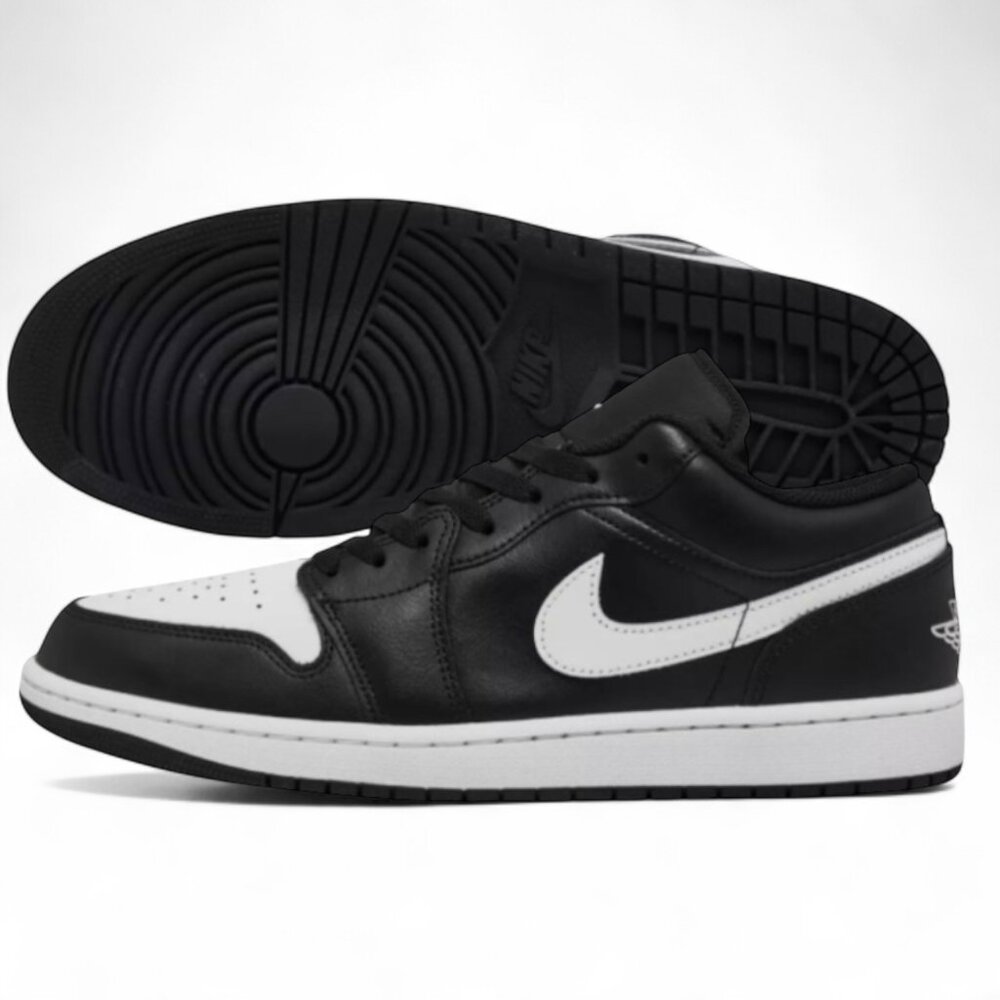 Air Jordan 1 Low "Orca' Black White Mens Retro Basketball Shoes 553558 043 (NEW)